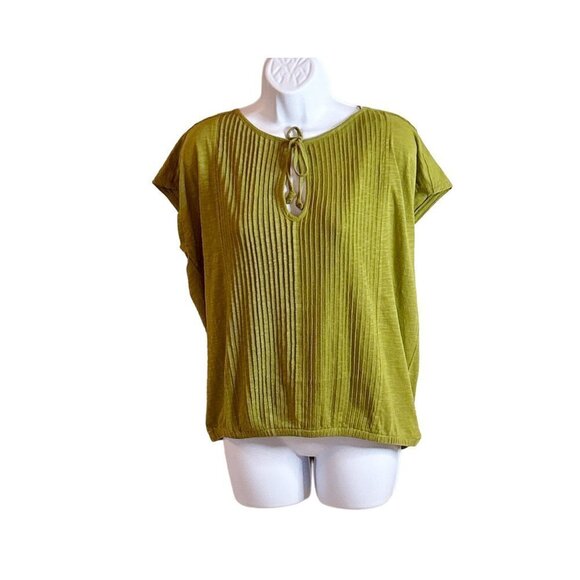 prAna Ocupas Popover Top Sweet Grass Green Size Small NWT - Picture 4 of 9